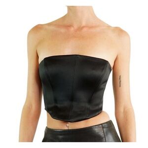 Aritzia Ten by Babaton Elevate Bustier Top Black